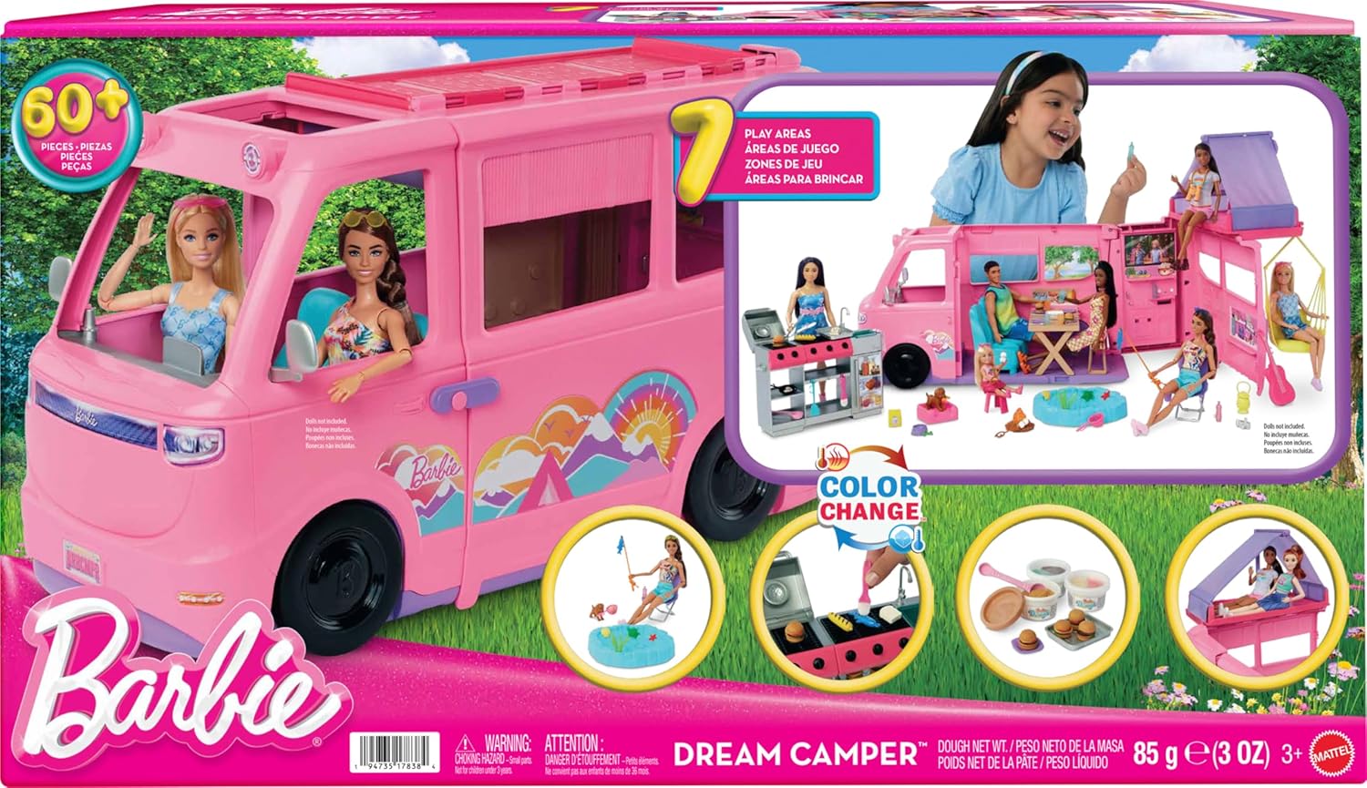 BARBIE VEHÍCULO PARA MUÑECAS CÁMPER DE LOS SUEÑOS HRJ78