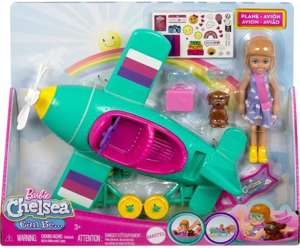 Barbie Chelsea Piloto Avión HTK38