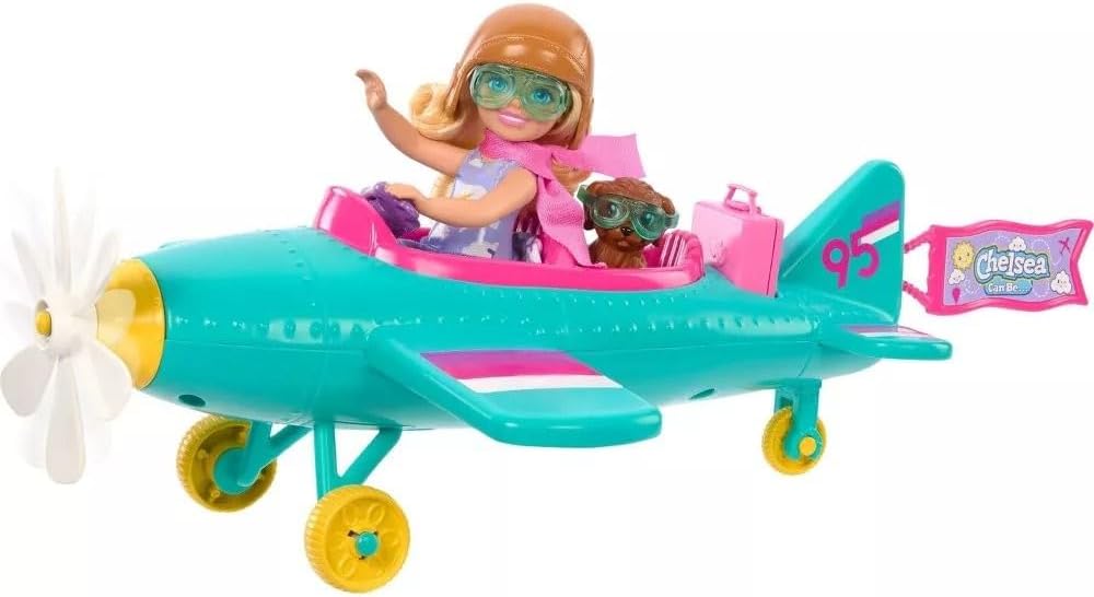 Barbie Chelsea Piloto Avión HTK38