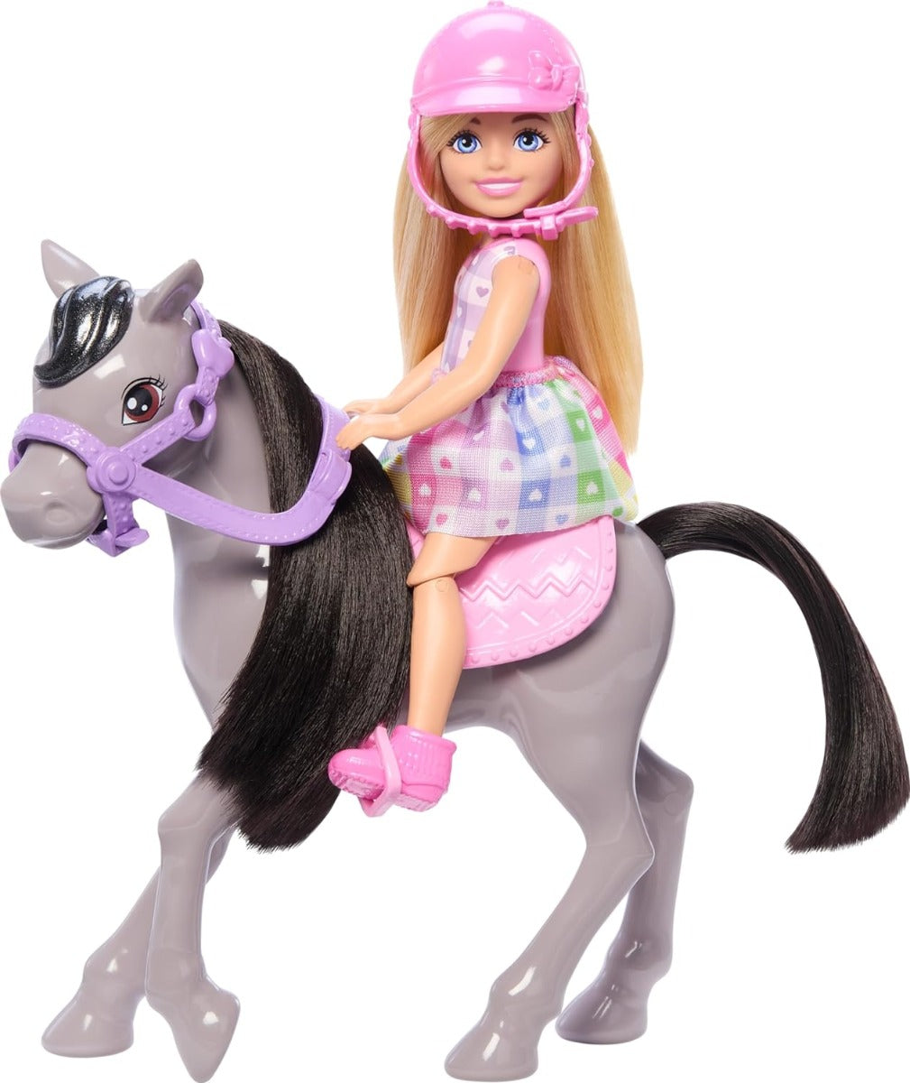 Barbie Chelsea Paseo en Pony HTK29