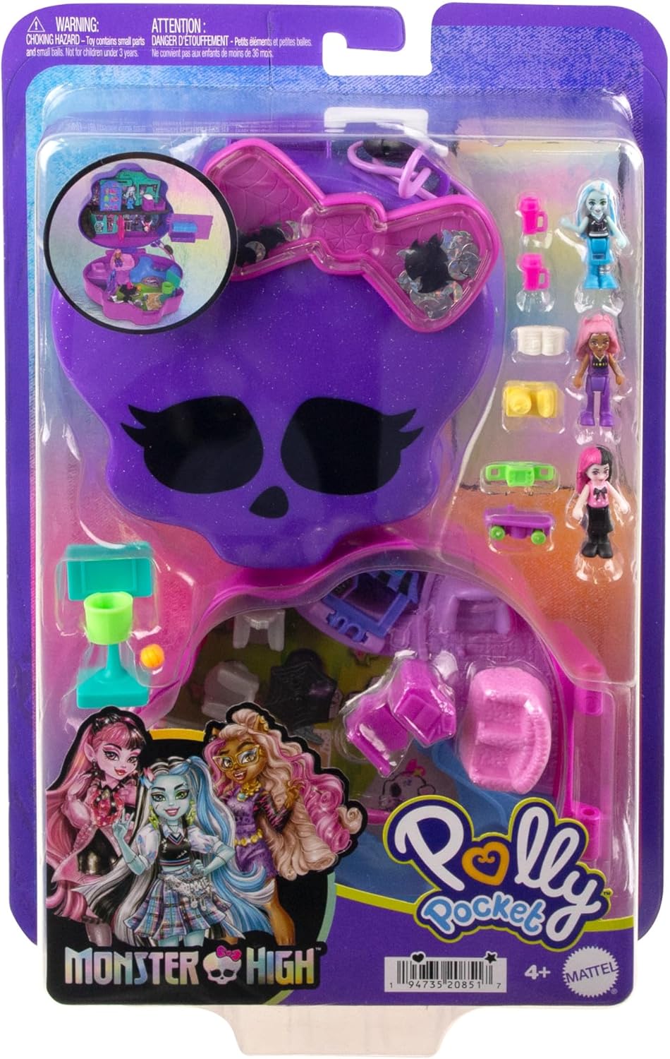POLLY POCKET COMPACTO MONSTER HIGH