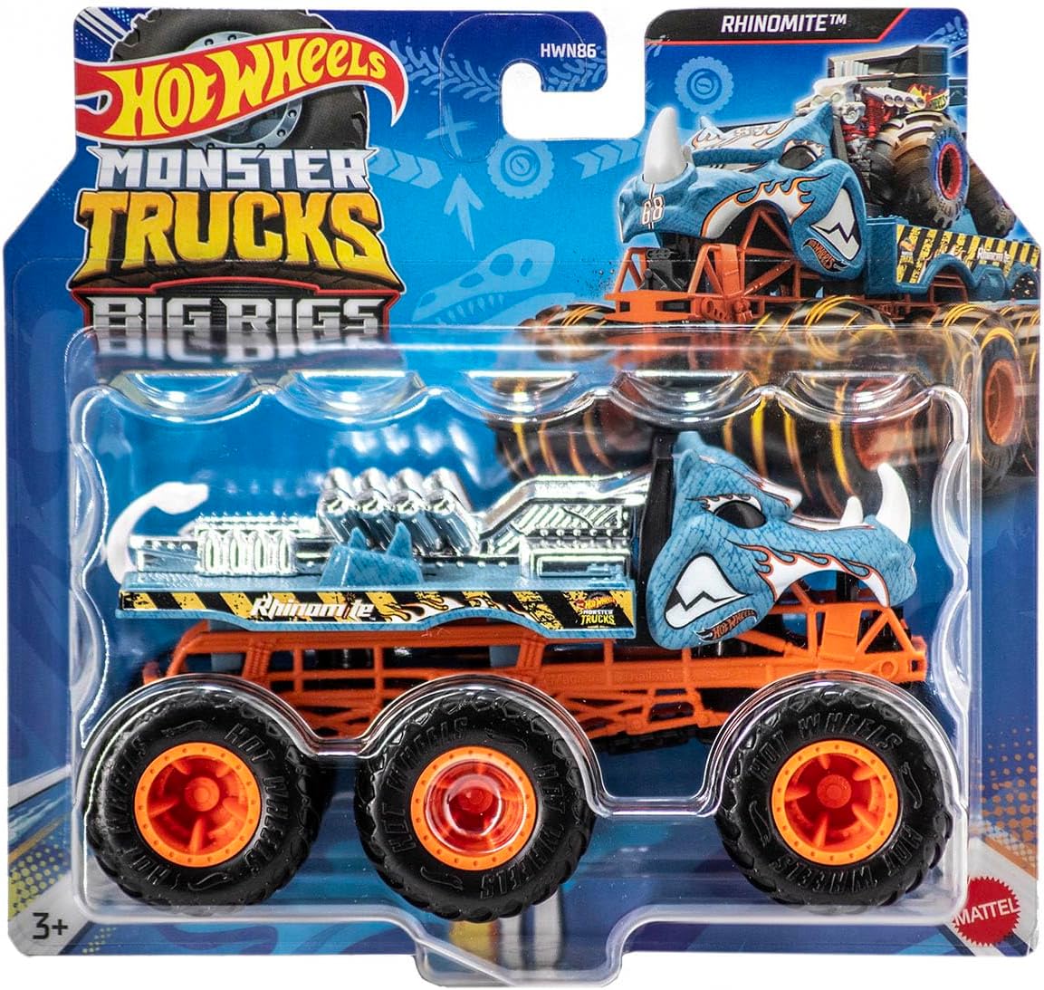Hot Wheels Monster Trucks Camiones Remolque Sorpresa Escala 1:64 HWN86