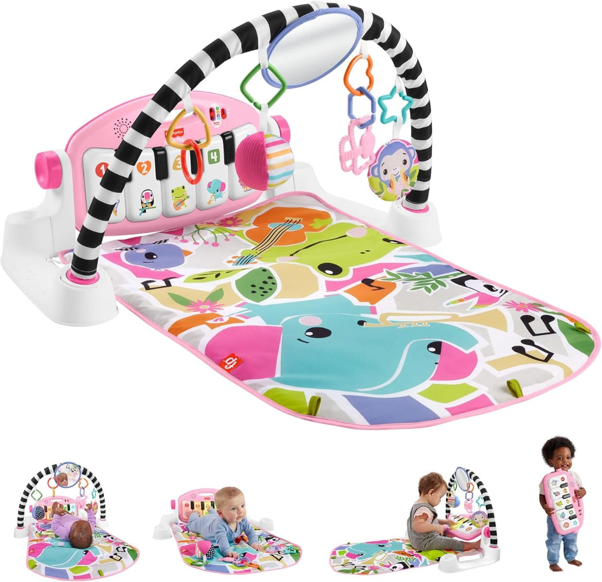 Fisher-Price Baby Gimnasio para Bebés Piano Pataditas Musicales HWY60
