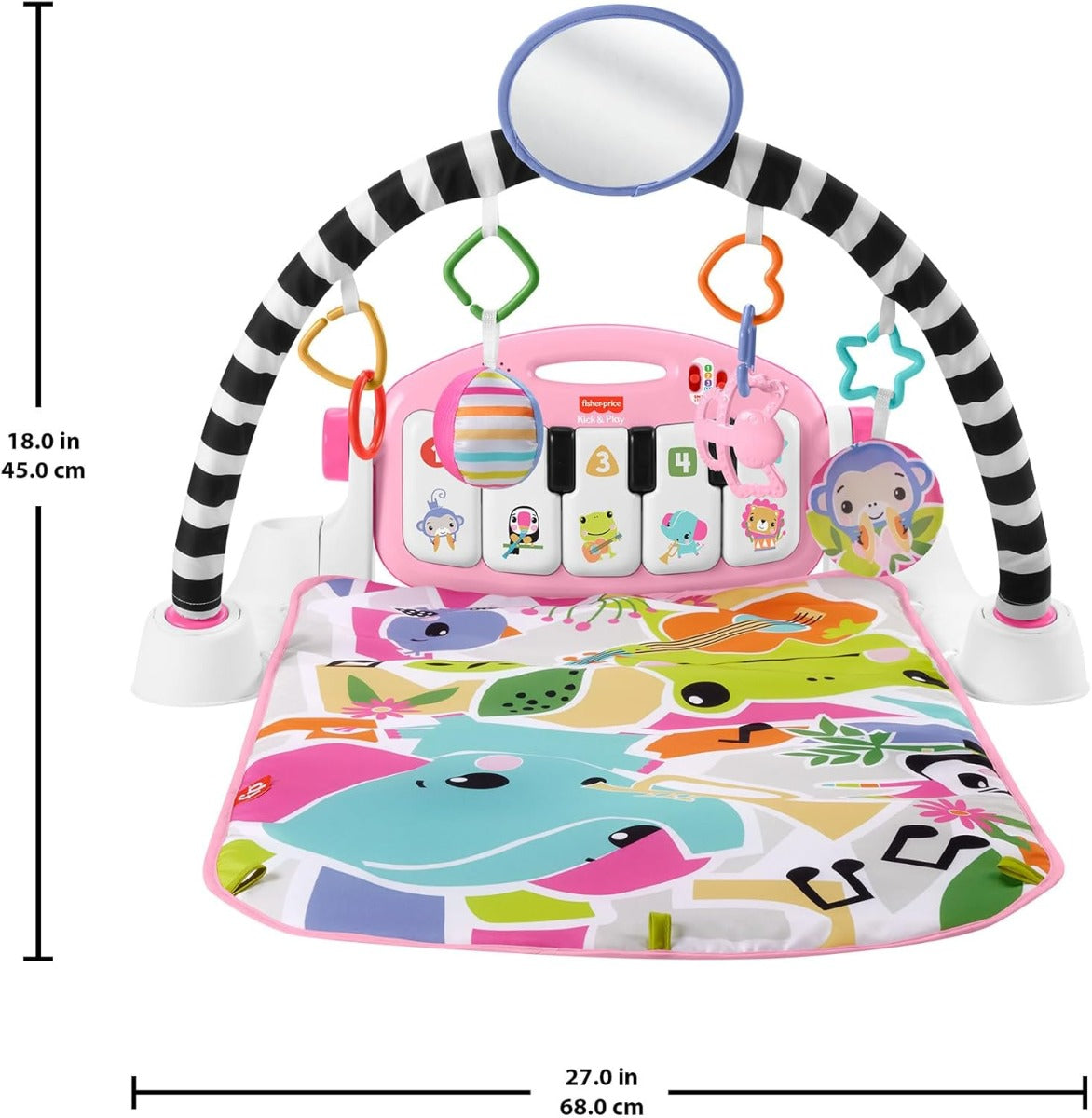 Fisher-Price Baby Gimnasio para Bebés Piano Pataditas Musicales HWY60