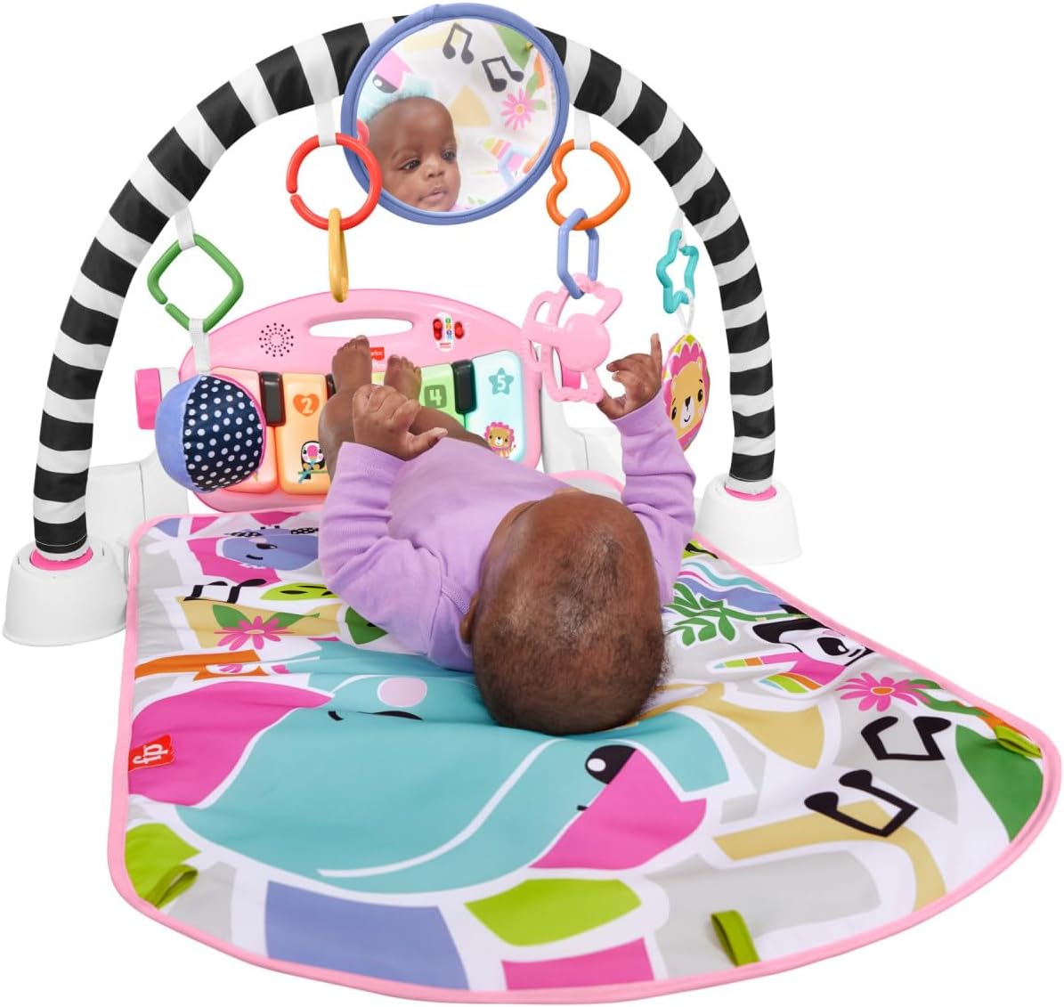Fisher-Price Baby Gimnasio para Bebés Piano Pataditas Musicales HWY60