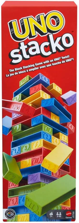 UNO JUEGO DE MESA STACKO SEGUNDA VERSIÓN PARA NIÑOS JGT89