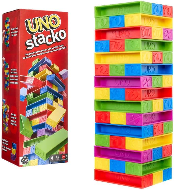 UNO JUEGO DE MESA STACKO SEGUNDA VERSIÓN PARA NIÑOS JGT89