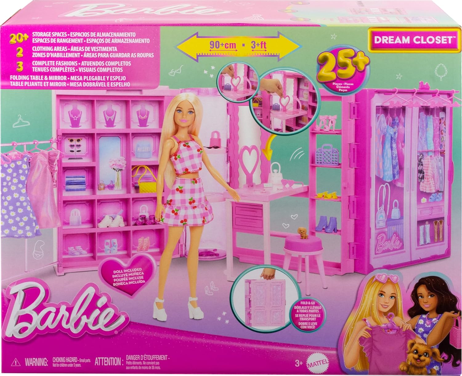Barbie Closet De Los Suenos Con Acces. Y Muneca Hxd58