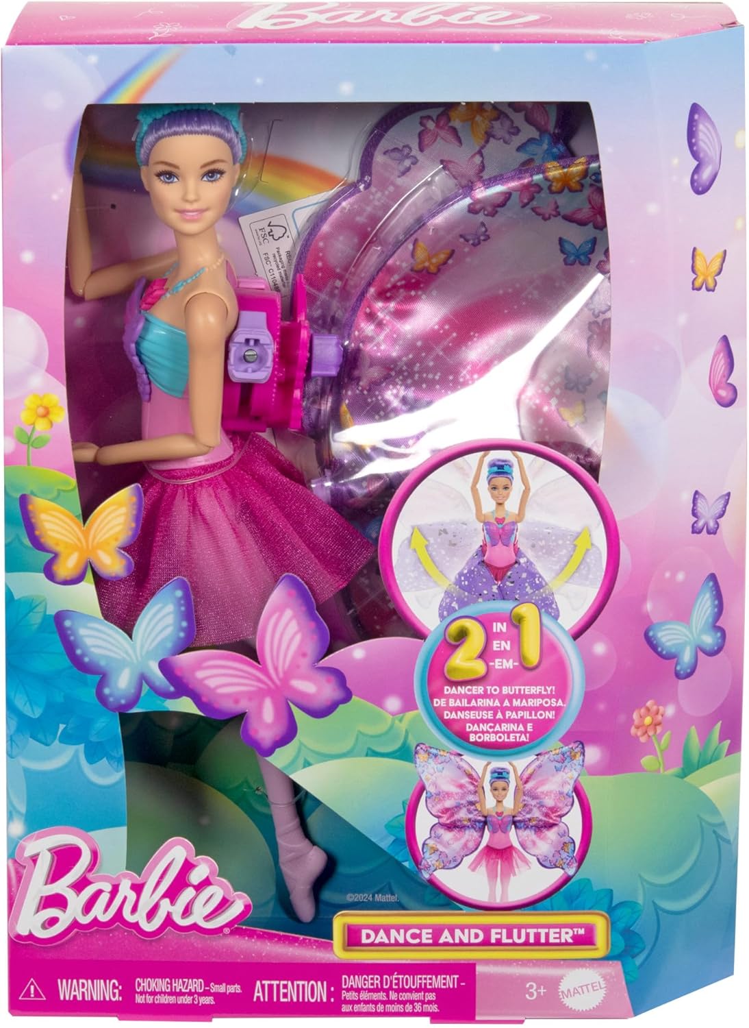 Barbie Fantasia Bailarina Transformacion Magica Hxj10