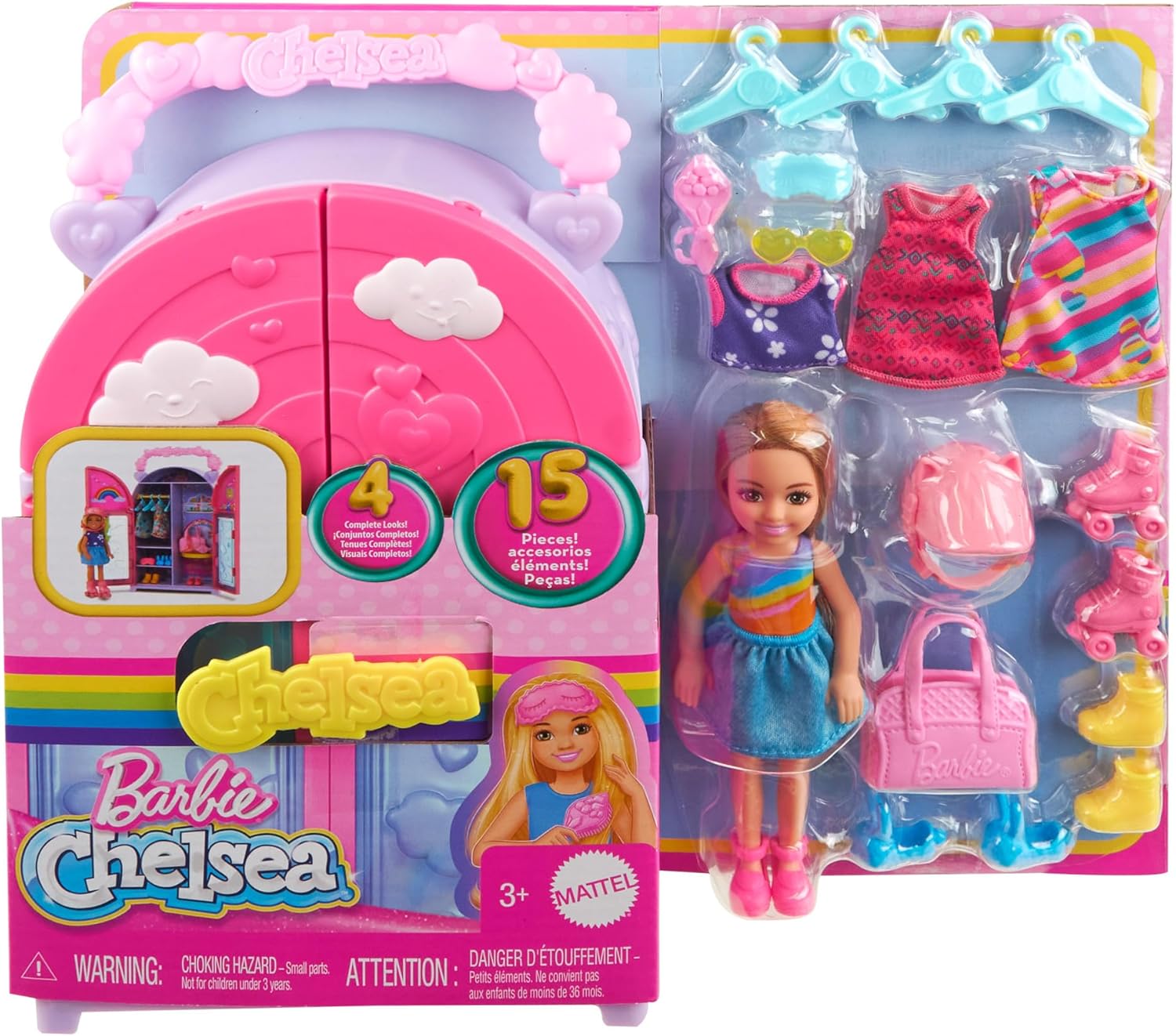 Barbie Set De Juego Clóset De Chelsea Para Niñas Hxn03