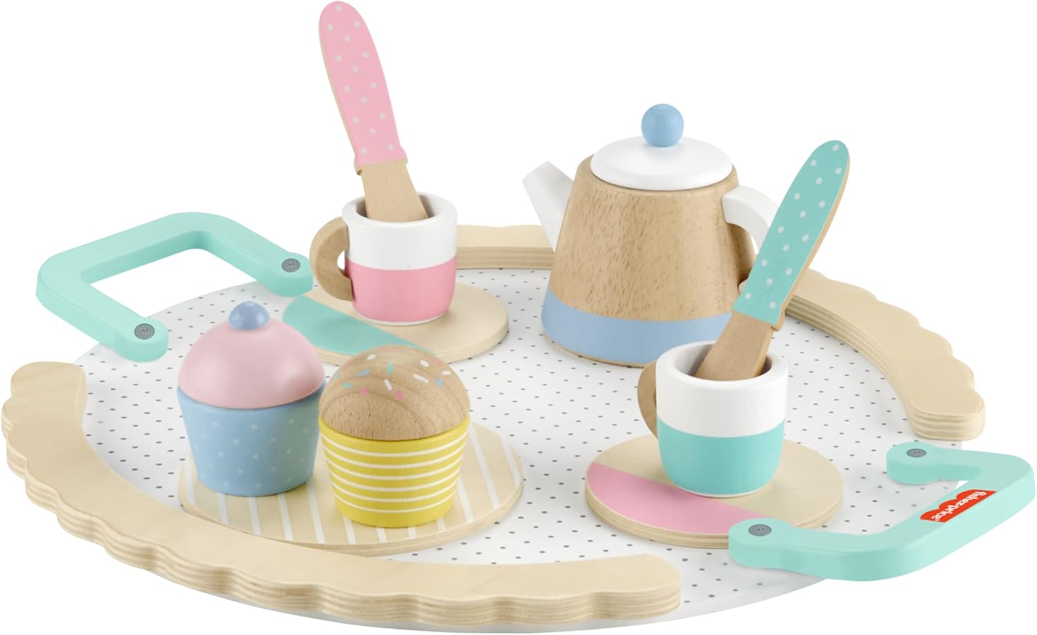 F P W UUGUETE PARA BEBÉS JUEGO DE TÉ DE MADERA HXT82