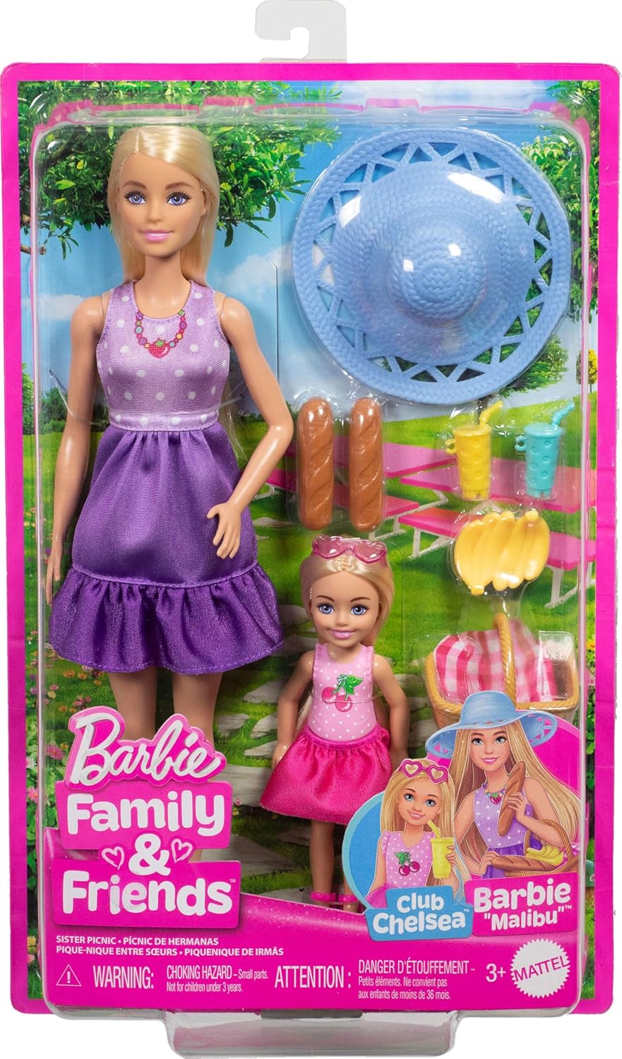 BARBIE SET DE JUEGO PICNIC CON CHELSEA JBF43
