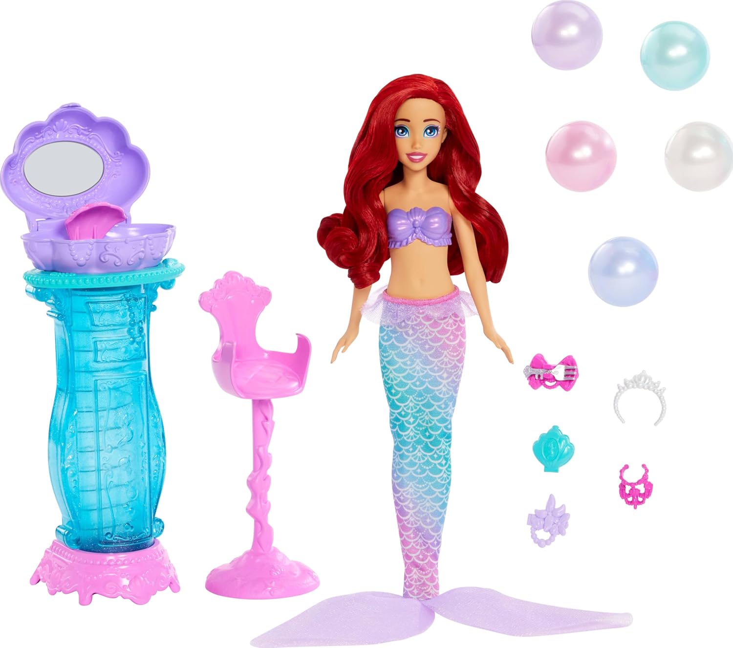 Disney Princesa Set De Juego Ariel Con Accesorios Sorpresa Jbf86