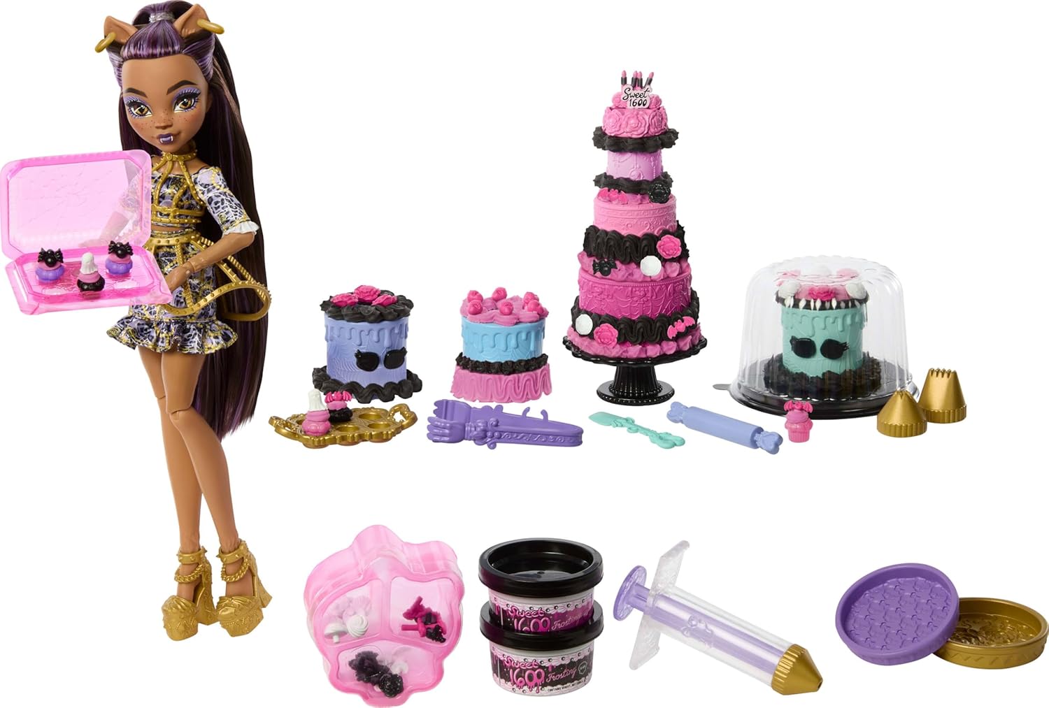 MONSTER HIGH SET DE JUEGO CUMPLEAÑOS DE DRACULAURA 1600 JBG78