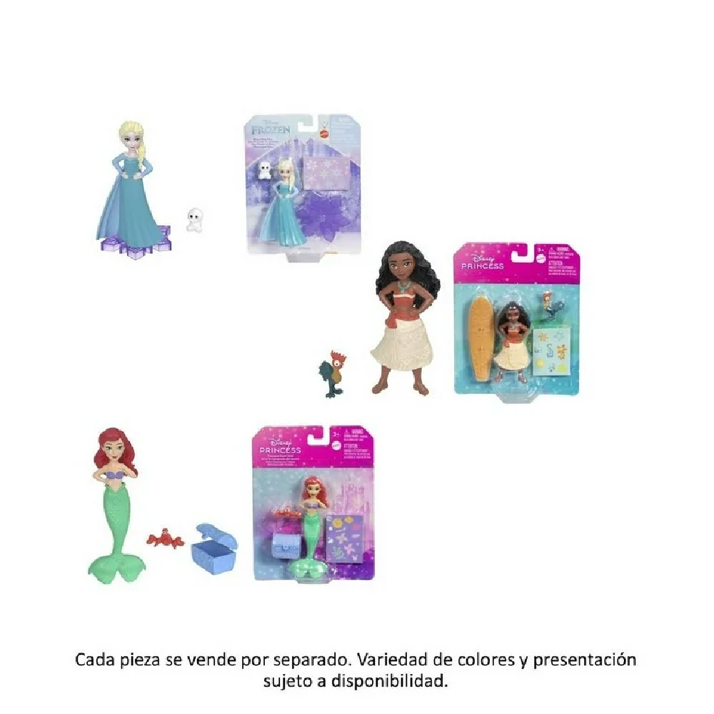 DISNEY PRINCESA SET DE JUEGO MUÑECA CON ACCESORIOS SORPRESA JBL47