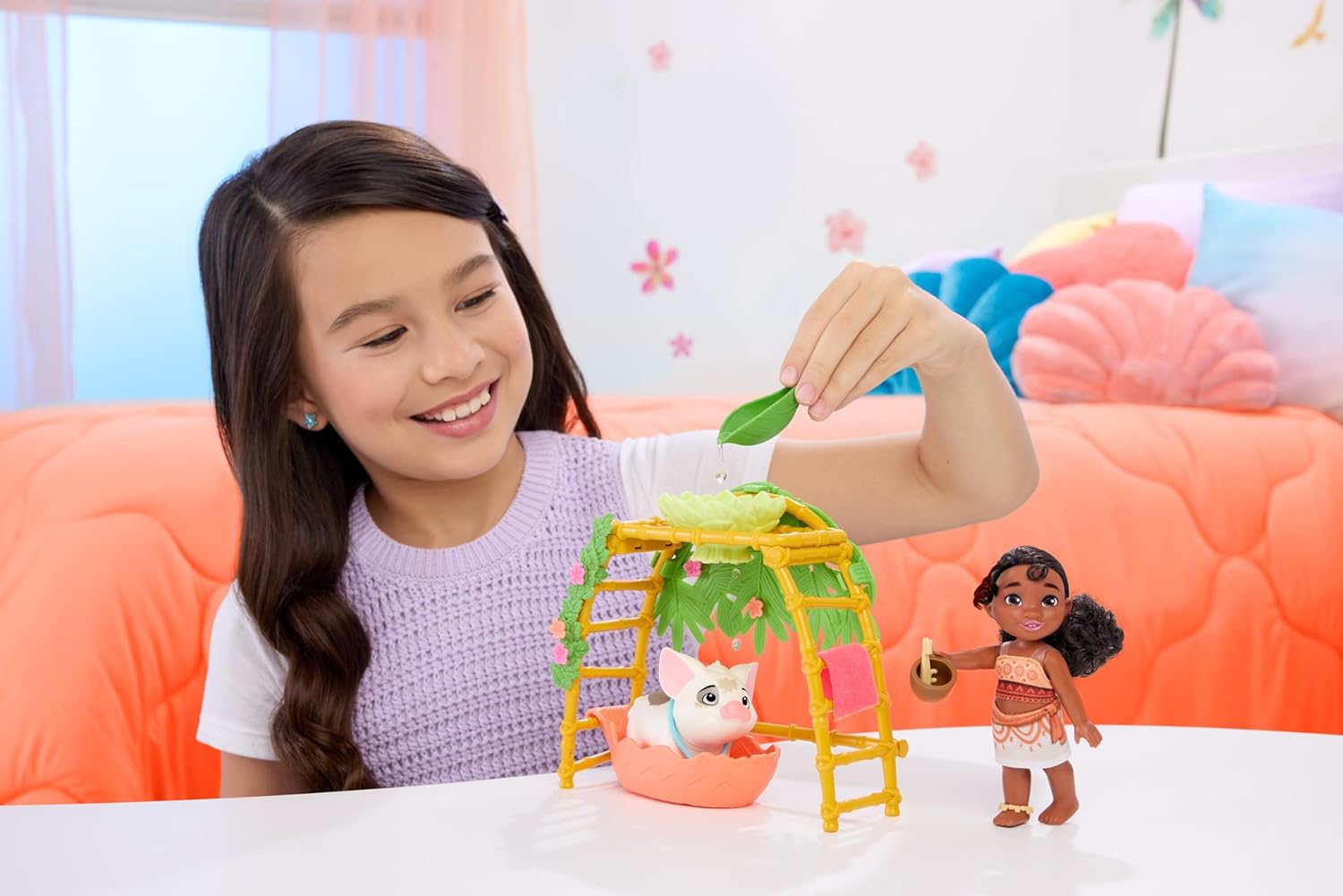 MOANA 2 MUÑECA SIMEA Y PUA DIVERSIÓN A LA HORA DEL BAÑO JBT36