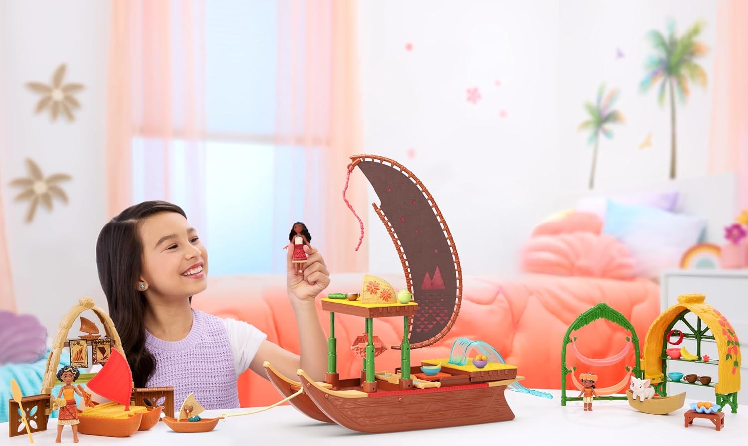 MOANA 2 SET DE JUEGO MOANA Y LOTO CON ACCESORIOS JBT52