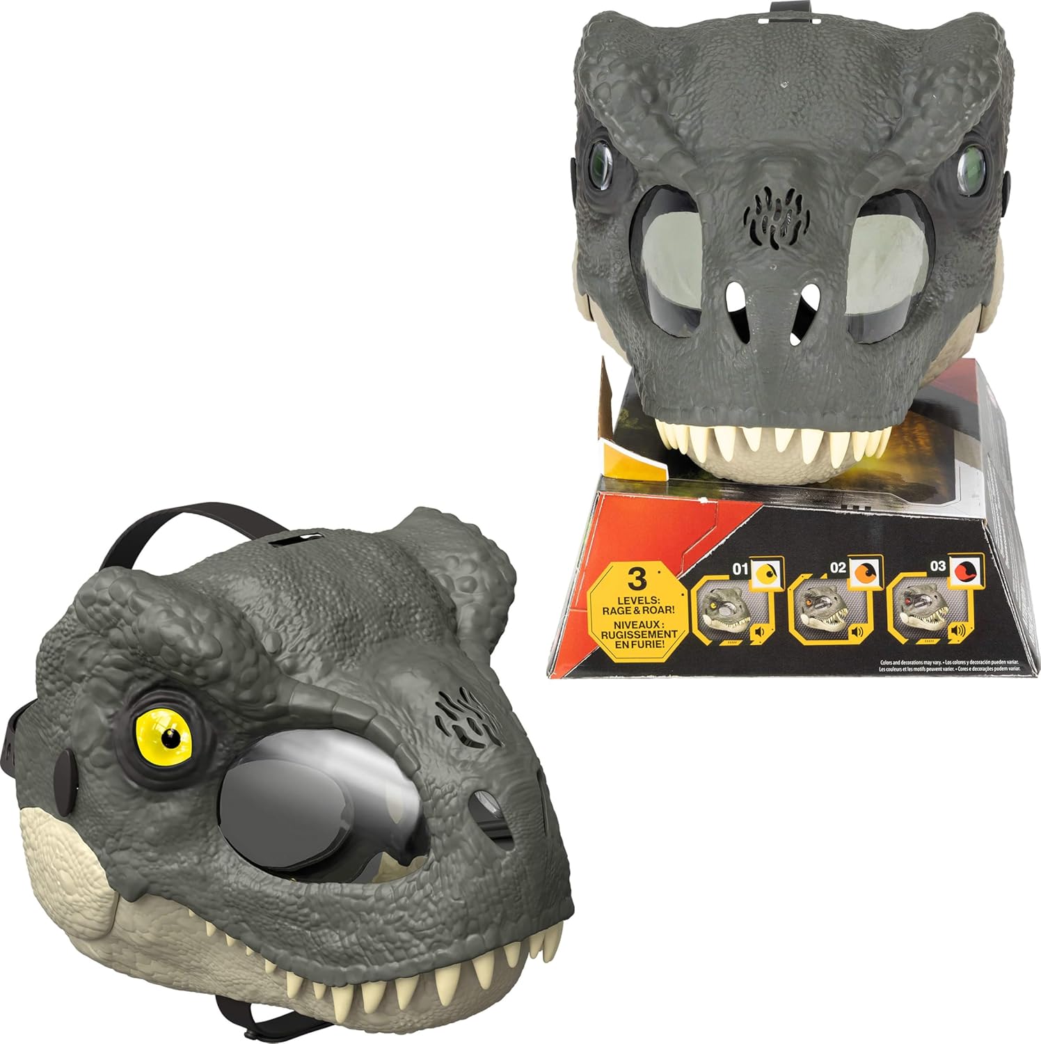 JURASSIC WORLD JUGUETE REBIRTH MÁSCARA DELUXE DE DINOSAURIO JCH04