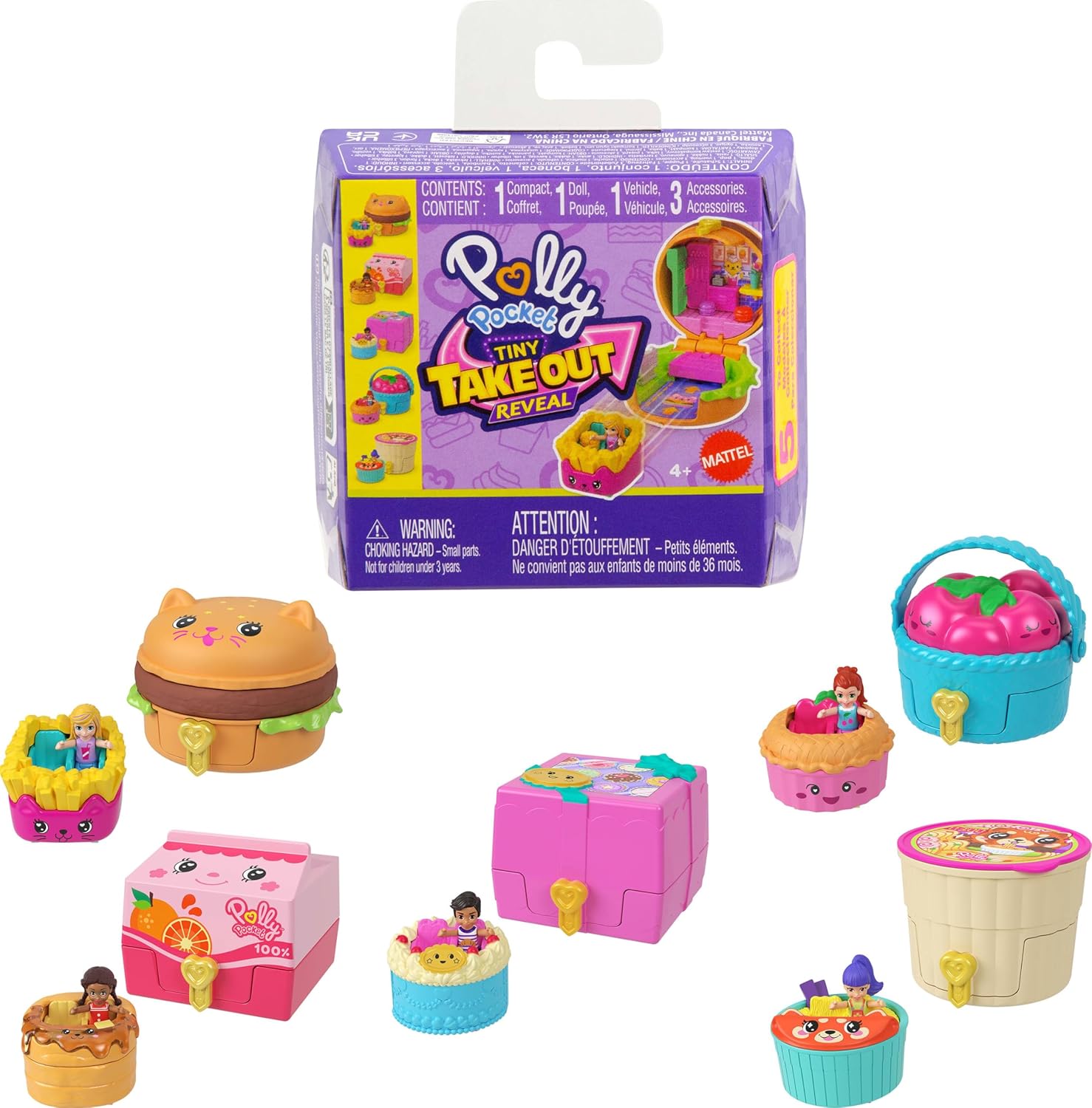 Pp Set De Juego Compacto Reveal Comidita Rápida Jcr44
