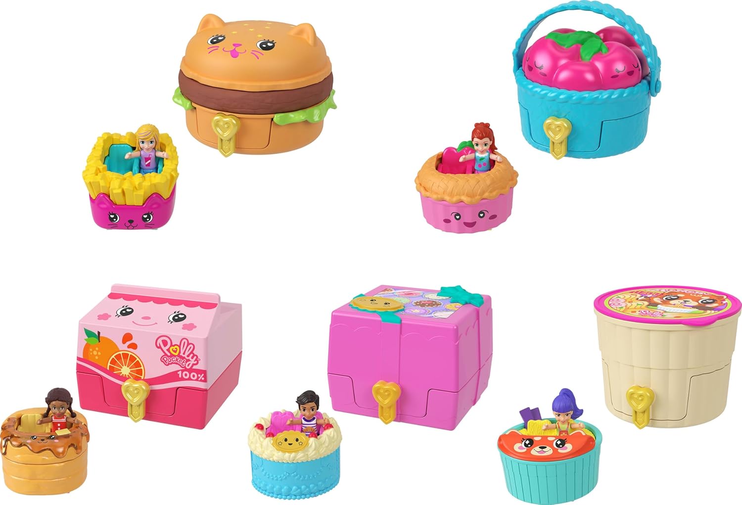 Pp Set De Juego Compacto Reveal Comidita Rápida Jcr44