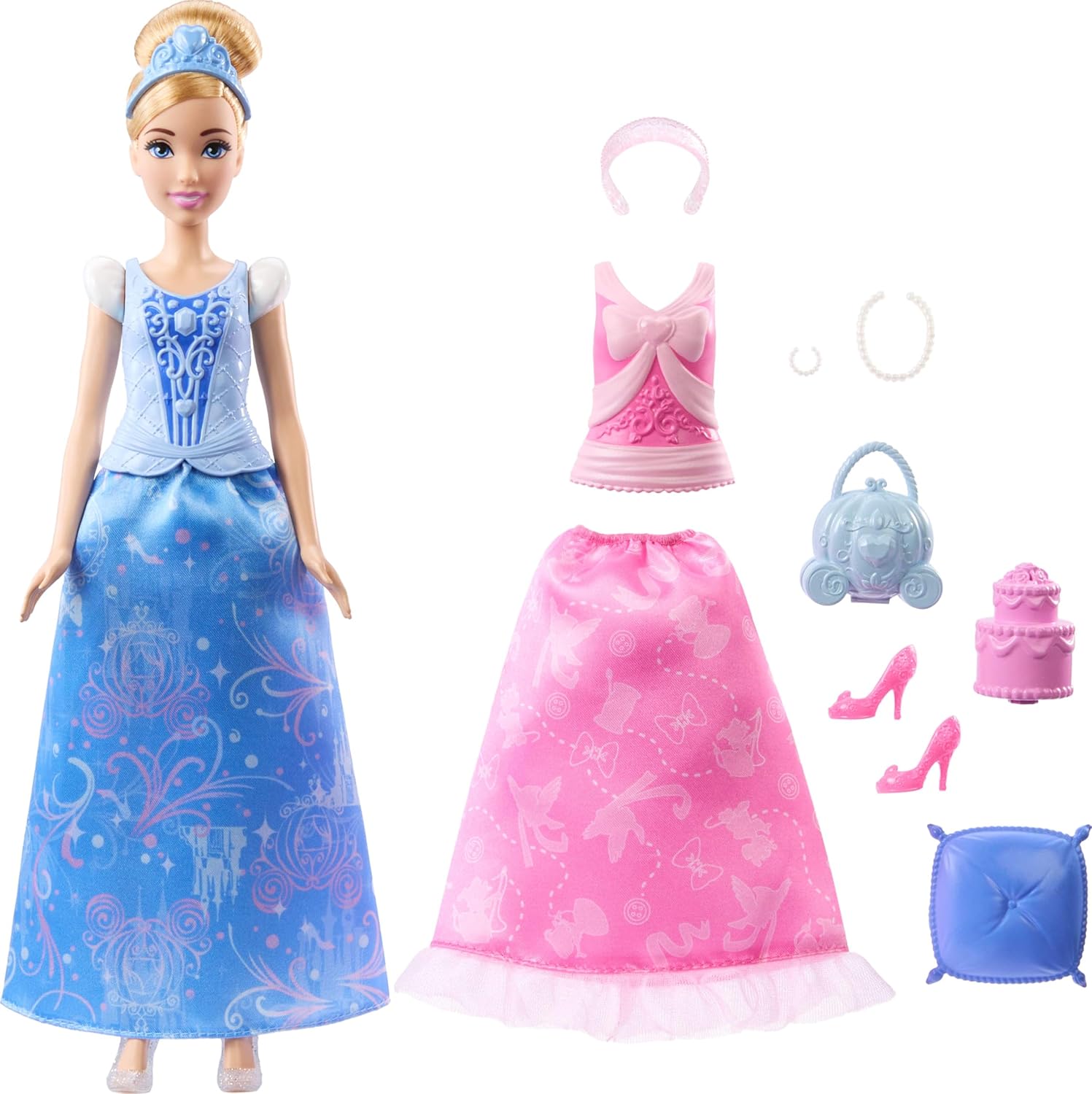 Disney Princesa Set De Juego Cenicienta Cambio De Vestido Jcr95