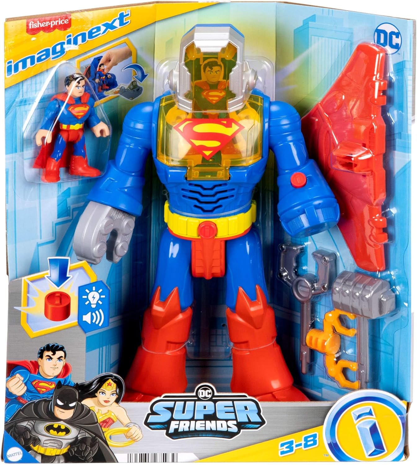 Imaginext Dc Super Friends Fig De Acción Superman Insider Jct47