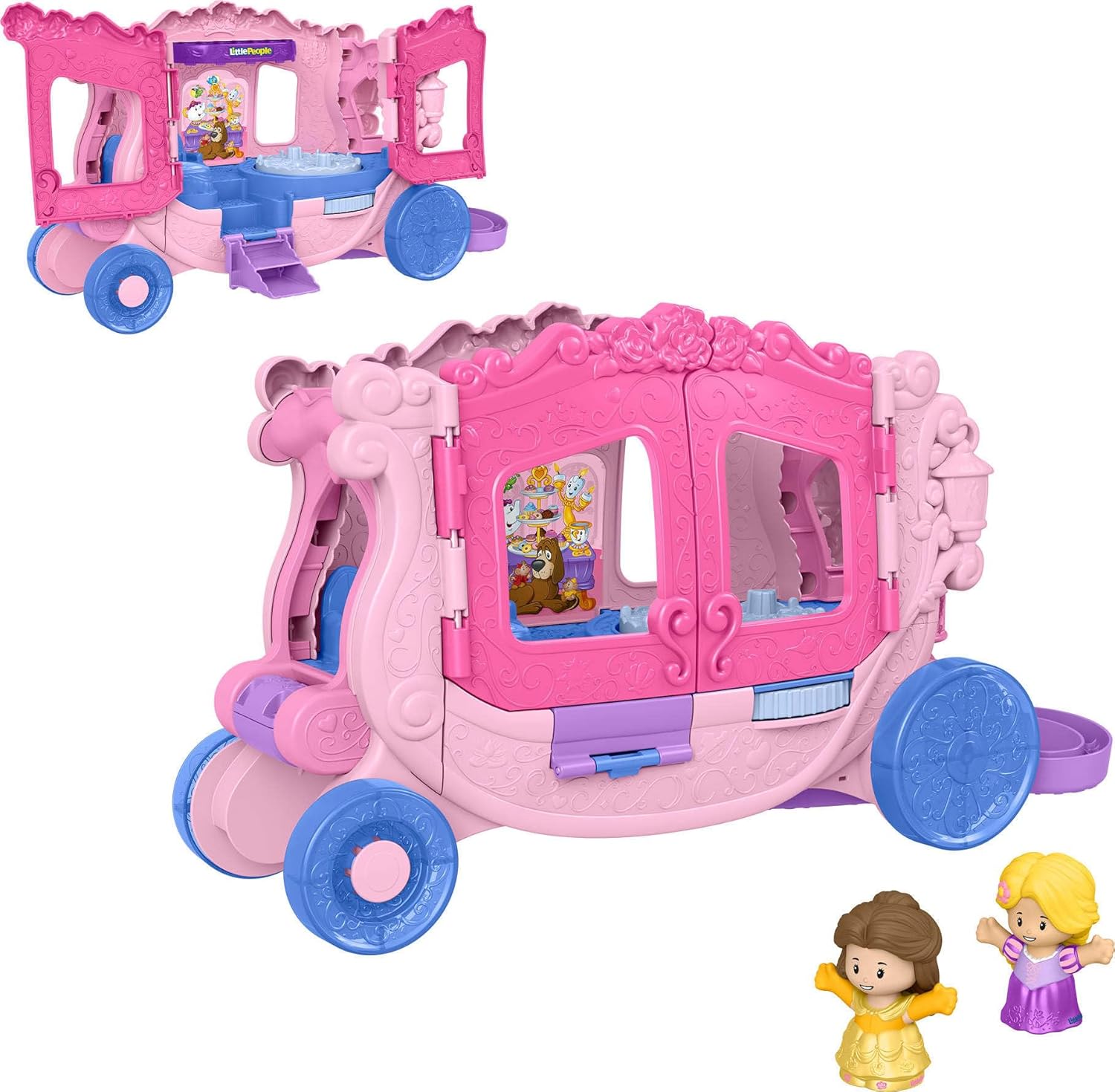 LITTLE PEOPLE DISNEY PRINCESA JUGUETE CARRUAJE DE PRINCESAS JCW72