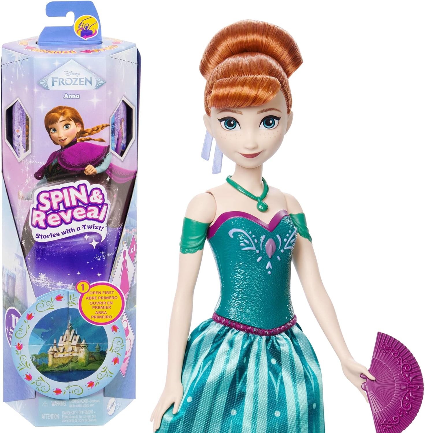 DISNEY FROZEN MUÑECA SPIN AND REVEAL ANNA JBG60