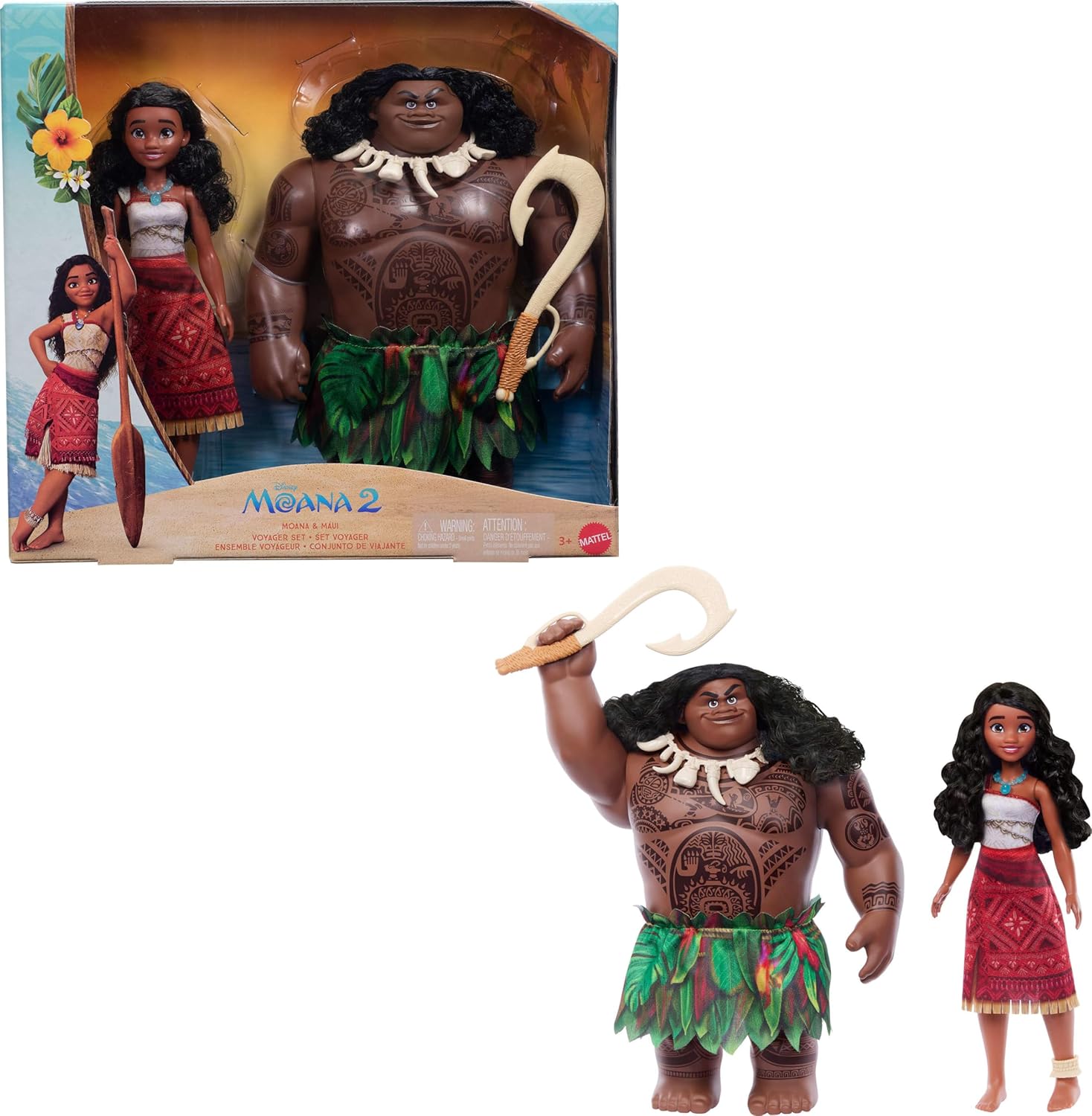 MOANA 2 MUÑECOS MOANA Y MAUI JDD42