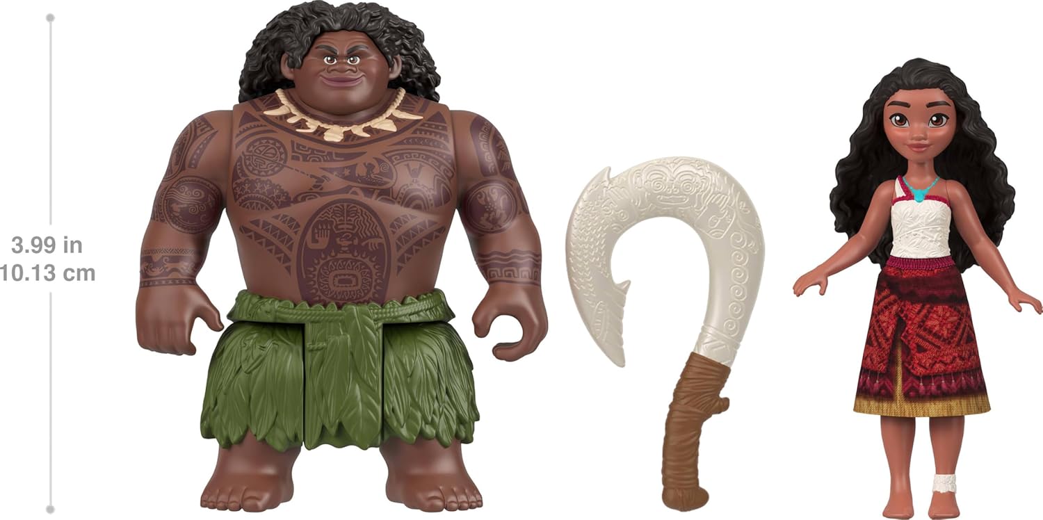 MOANA 2 MUÑECOS MINI MOANA Y MAUI JDD44