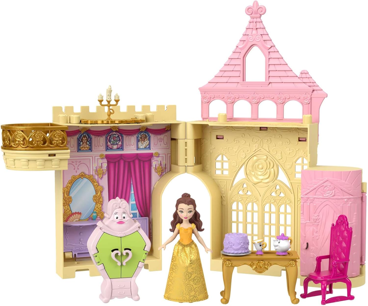 Disney Princesa Casa De Muñecas Castillo De Bella Apilable Jdp54