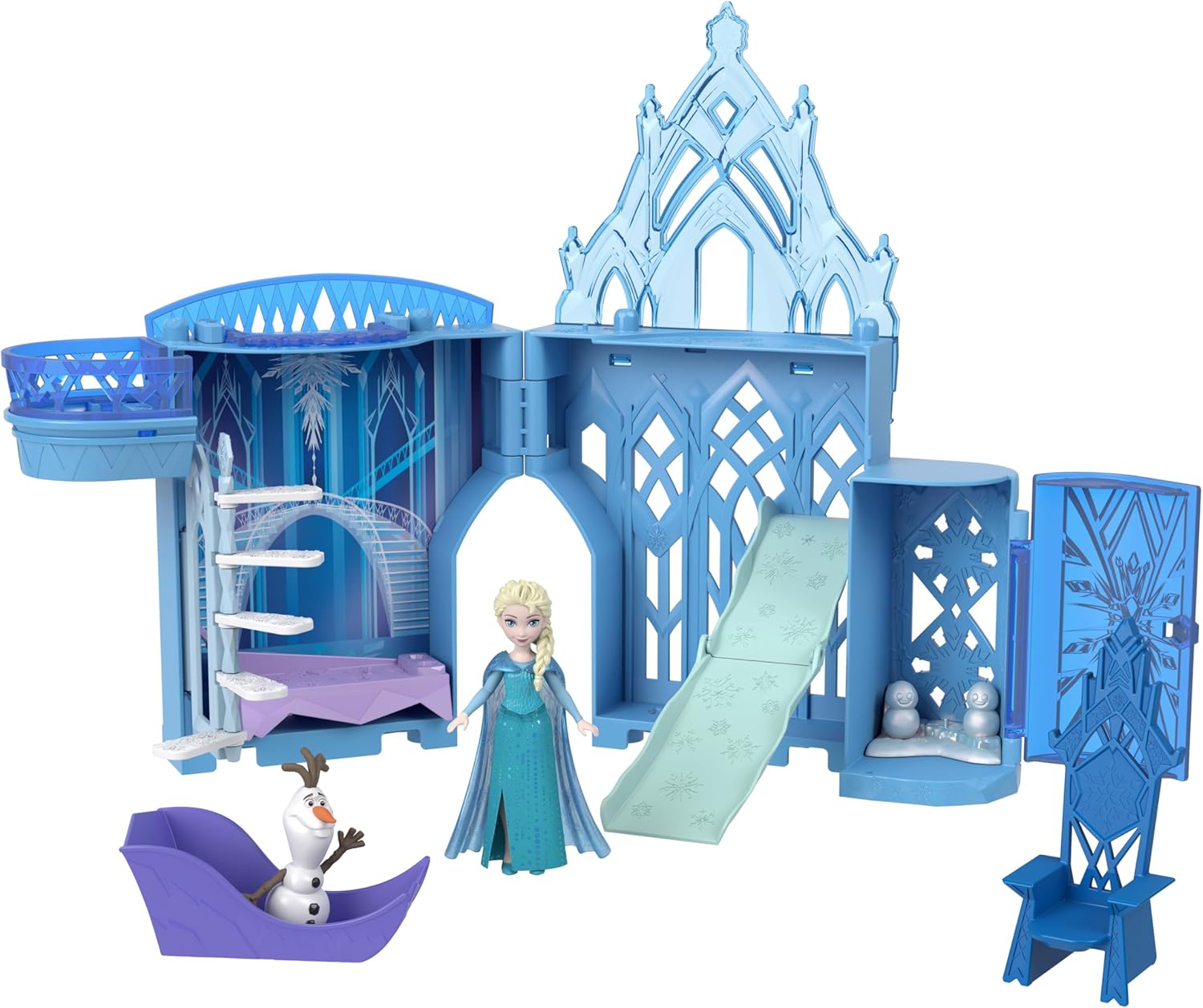 Disney Frozen Casa De Muñecas Castillo De Elsa Apilable Jdp63