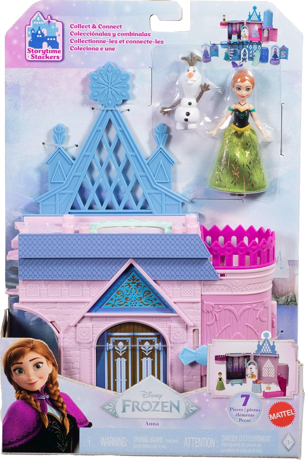 Disney Frozen Casa De Muñecas Castillo De Anna Apilable Jdp65