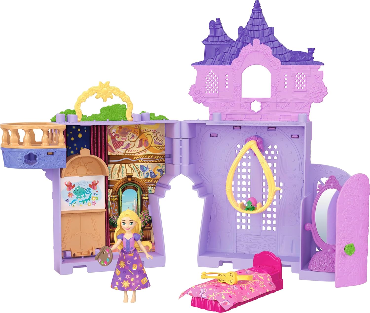 DISNEY PRINCESA CASA MUÑECAS CASTILLO RAPUNZEL APILABLE JDP61
