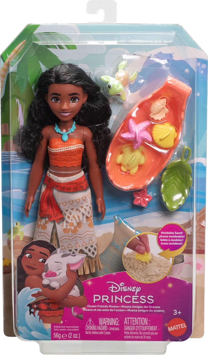 DISNEY PRINCESA SET DE JUEGO MOANA CON TORTUGA BEBÉ JFC40