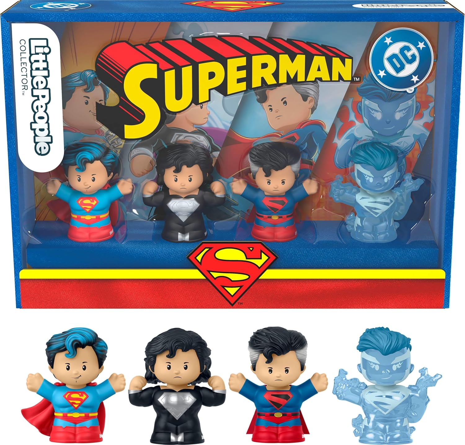 LITTLE PEOPLE COLLECTOR FIGURA DE JUGUETE SET DE SUPERMAN JFD63