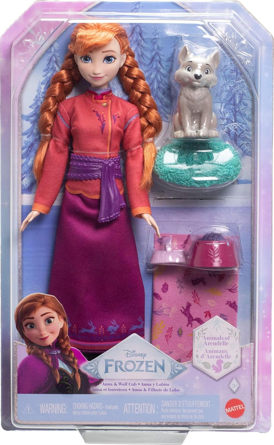 DISNEY FROZEN SET DE JUEGO ANNA CON ZORRO BEBÉ JFG17