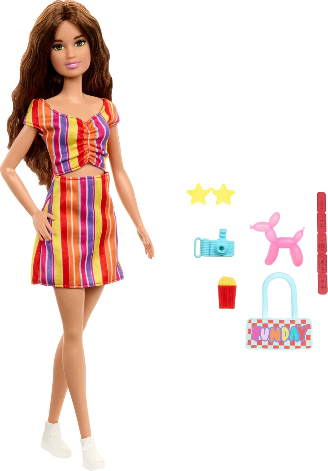 BARBIE MUÑECA CON ACCESORIOS DE CARNAVAL JFL59