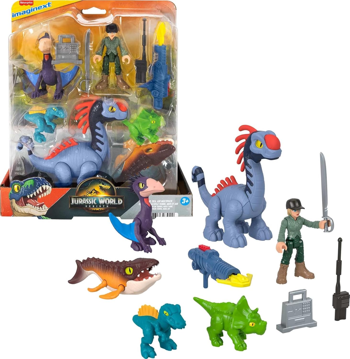 IMAGINEXT JW PAQUETE DE DINOS TIERRA, AIRE Y MAR JFR25