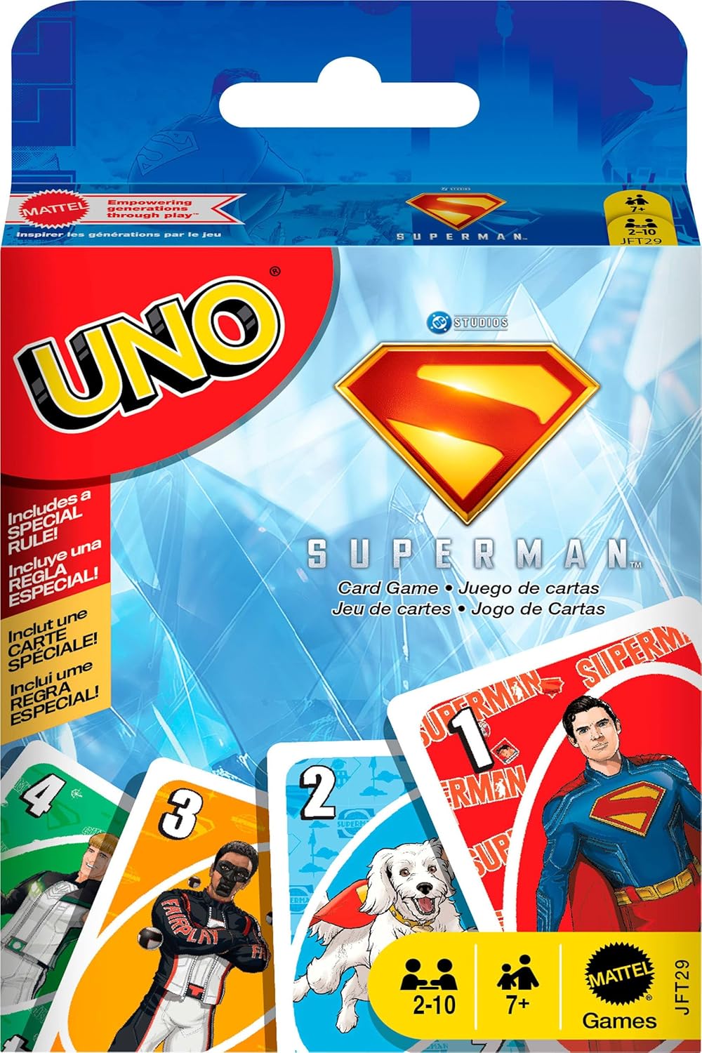UNO JUEGO DE CARTAS SUPERMAN PARA NIÑOS JFT29