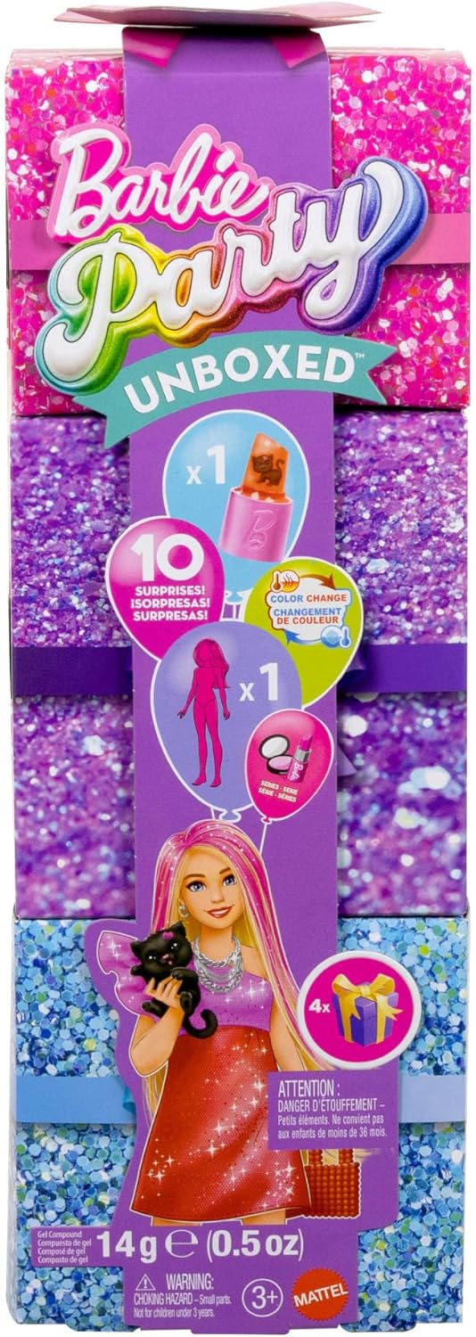 BARBIE PARTY UNBOXED GET READY WITH ME VESTIDO ROJO JFY68