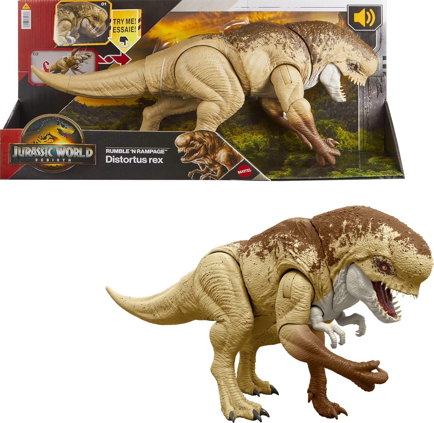 JW DINOSAURIO REBIRTH VILLANO CON SONIDO JGB58