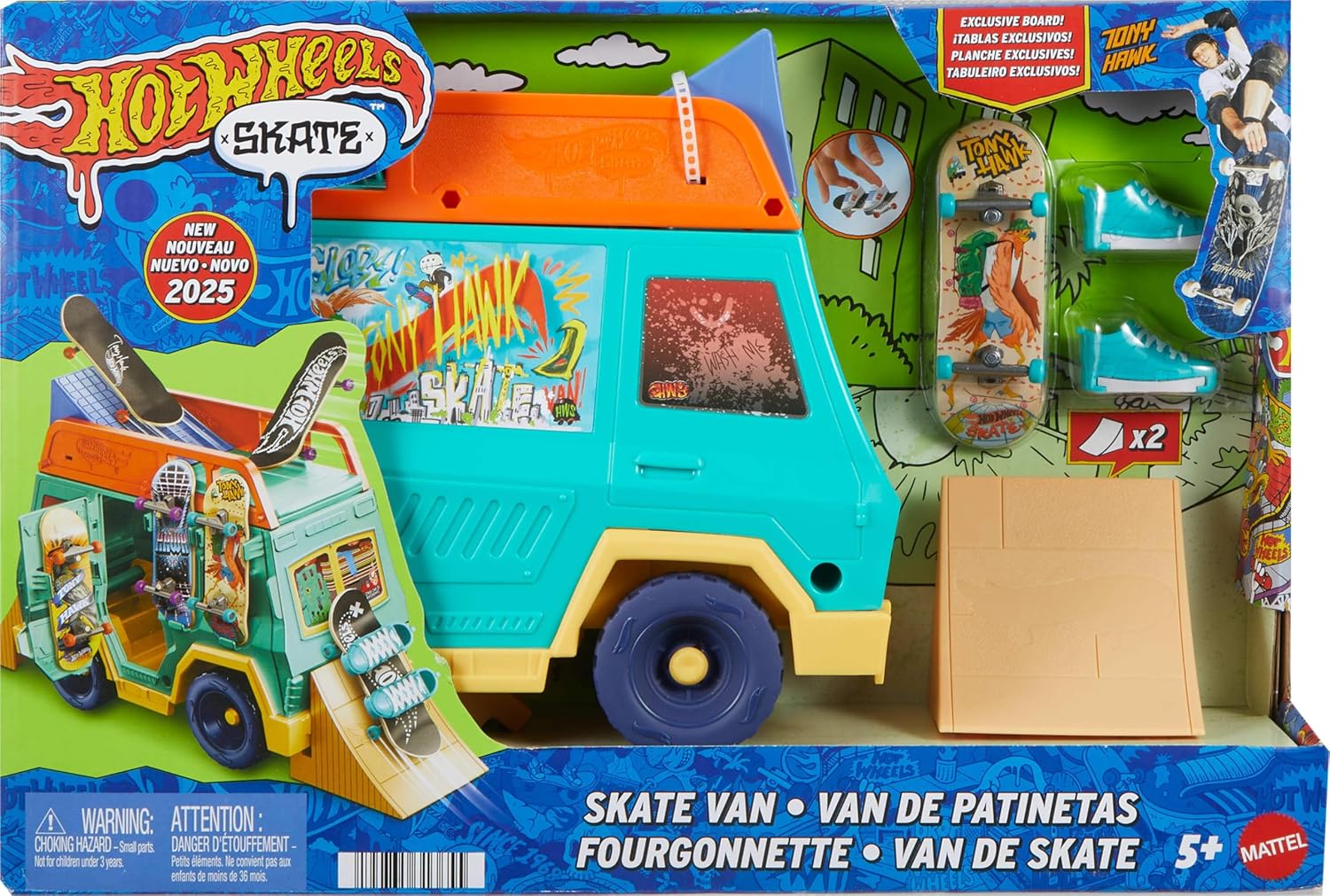 HW SKATE PISTA DE JUGUETE SKATE VAN JGG91