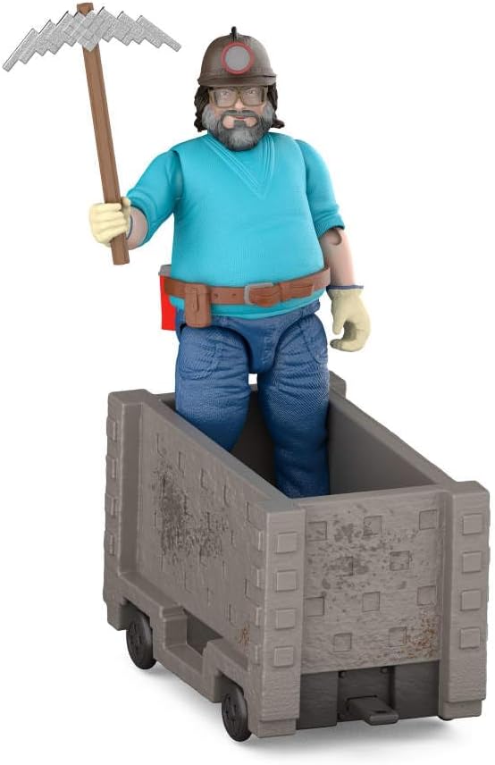 MINECRAFT LA PELÍCULA FIGURA STEVE Y CARRITO DE MINA JGP20
