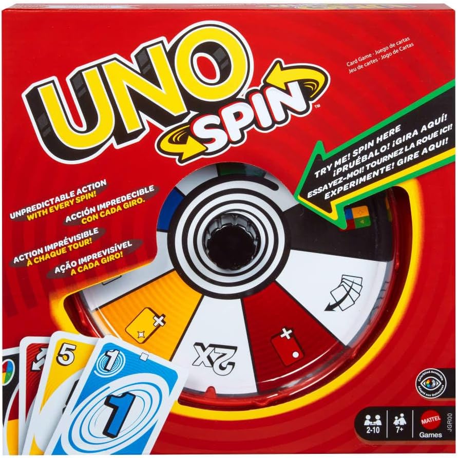 UNO JUEGO DE MESA SPIN NUEVA EDICIÓN PARA NIÑOS JGR00
