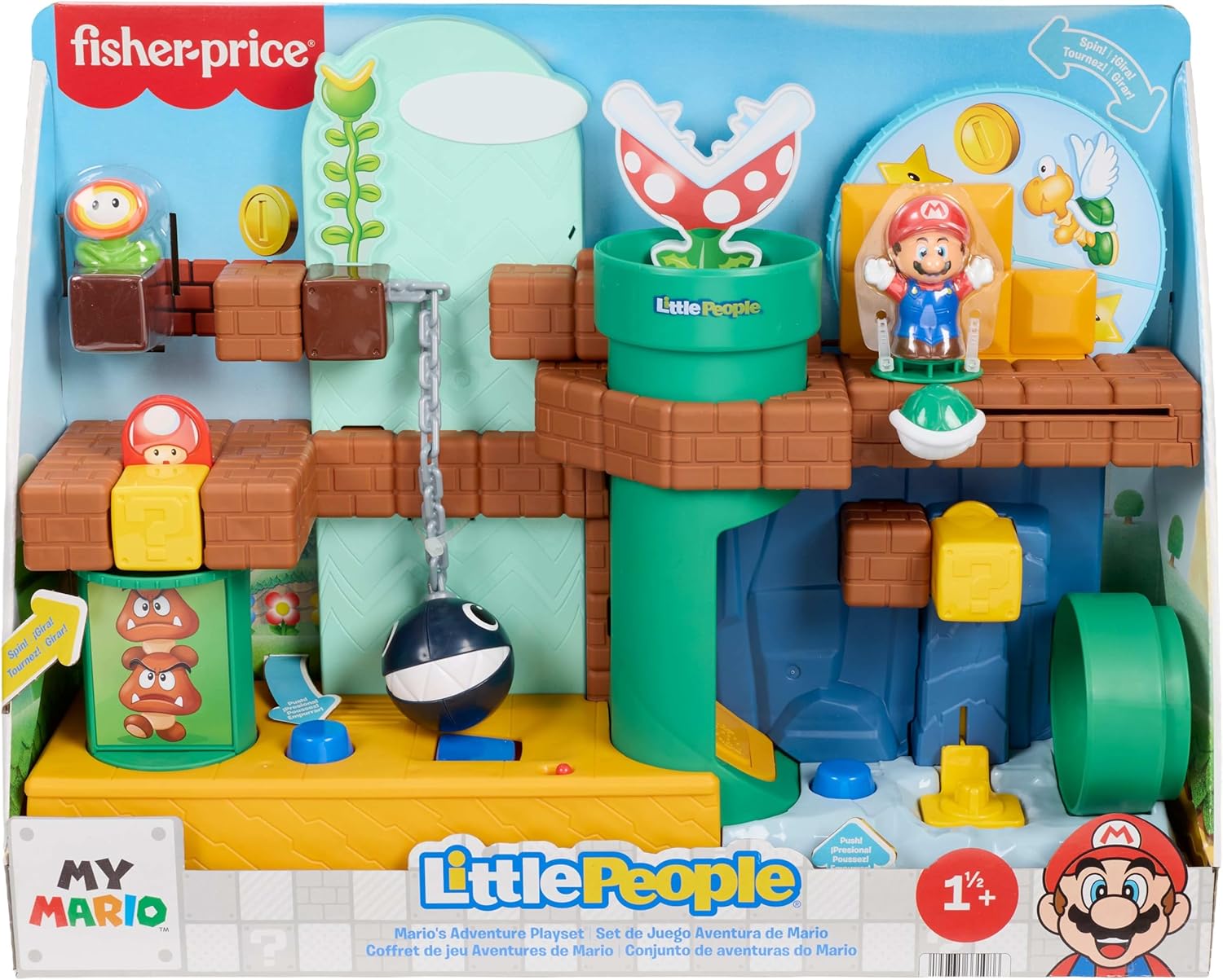 LP NINTENDO PLAYSET MUNDO MARIO BROS JHG61