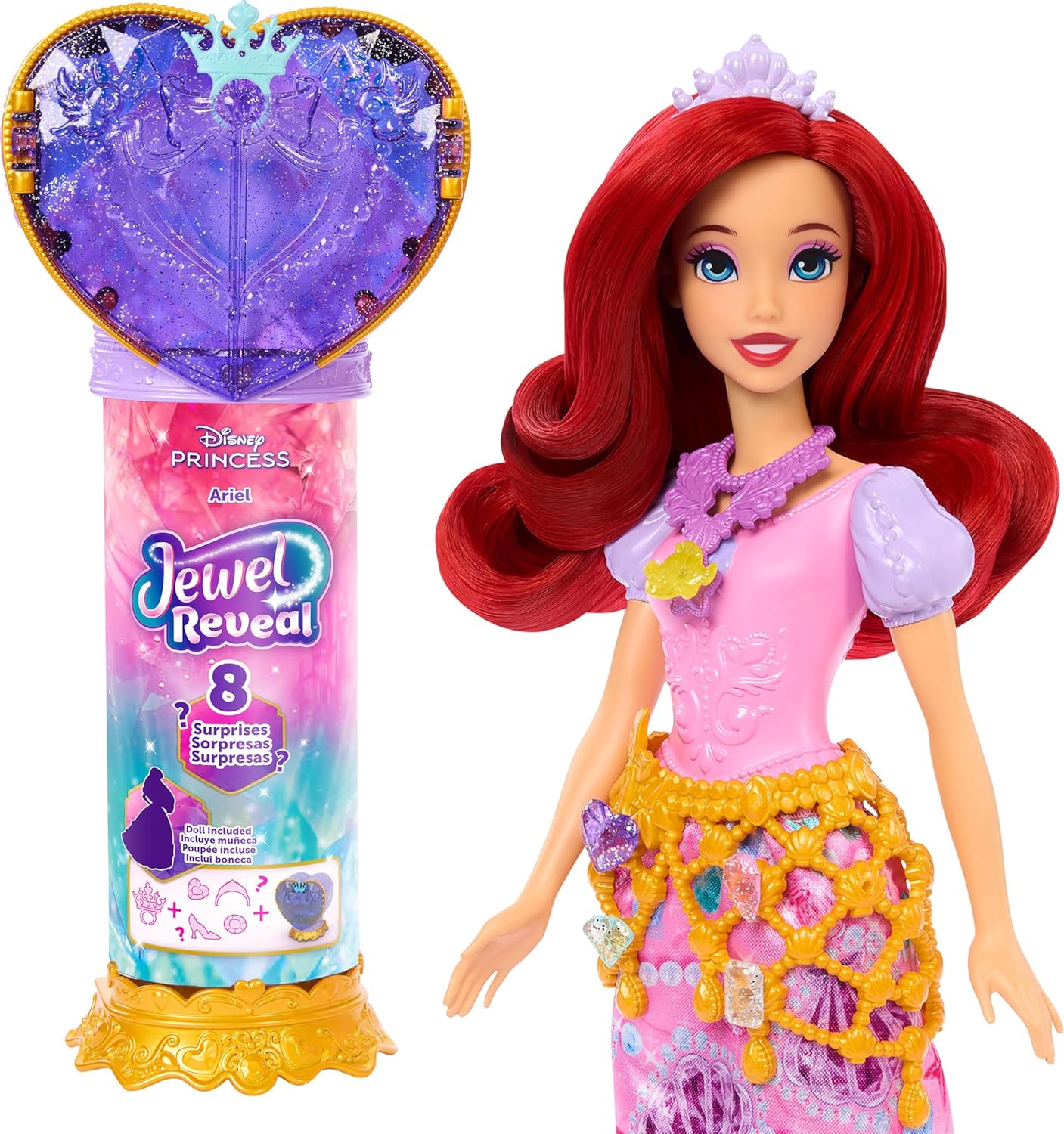 DP MUÑECA REVEAL ARIEL SORPRESA JHL49