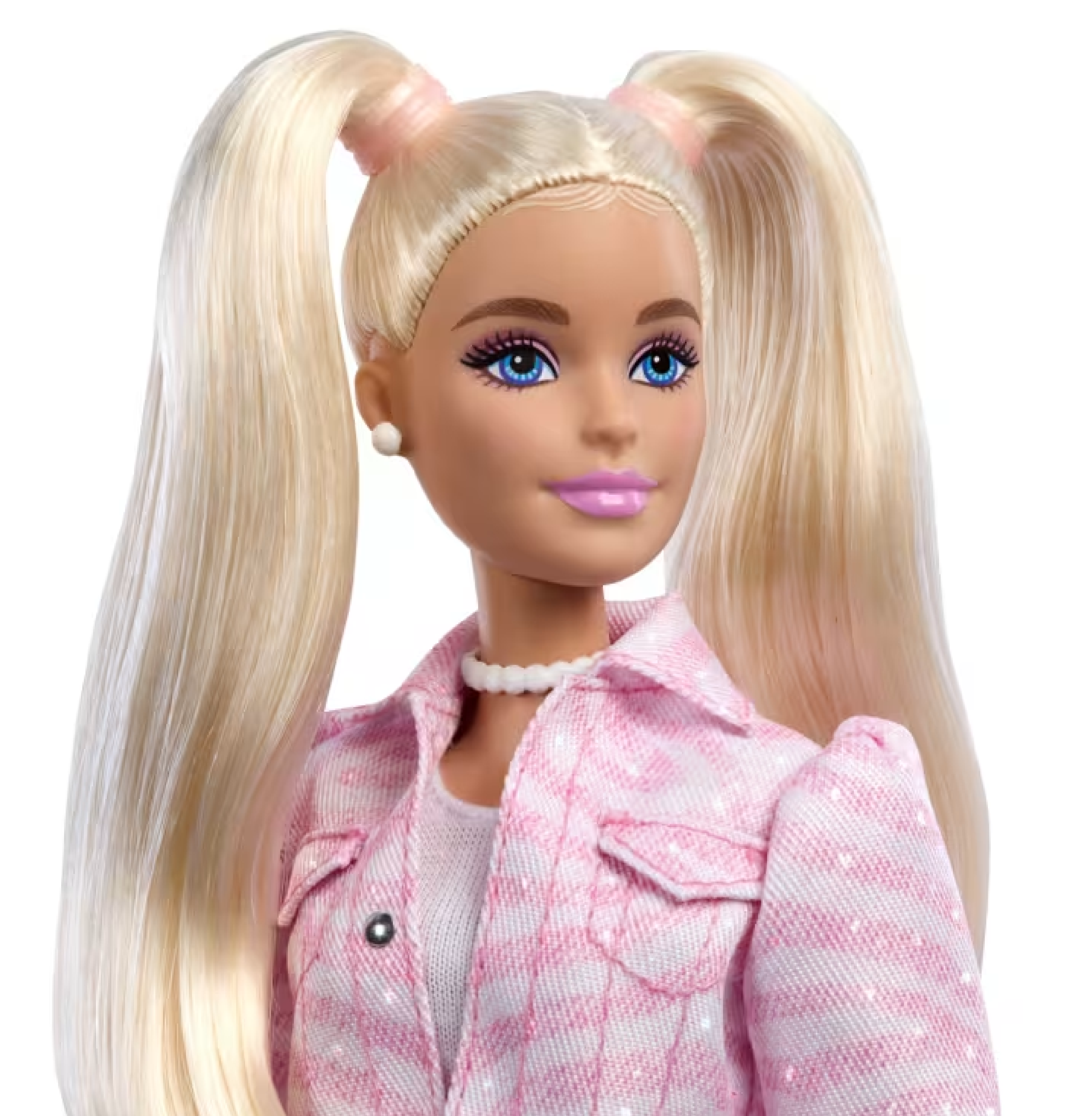 BARBIE FASHIONISTA DELUXE STYLE MUÑECA CHAMARRA ROSA JJN69