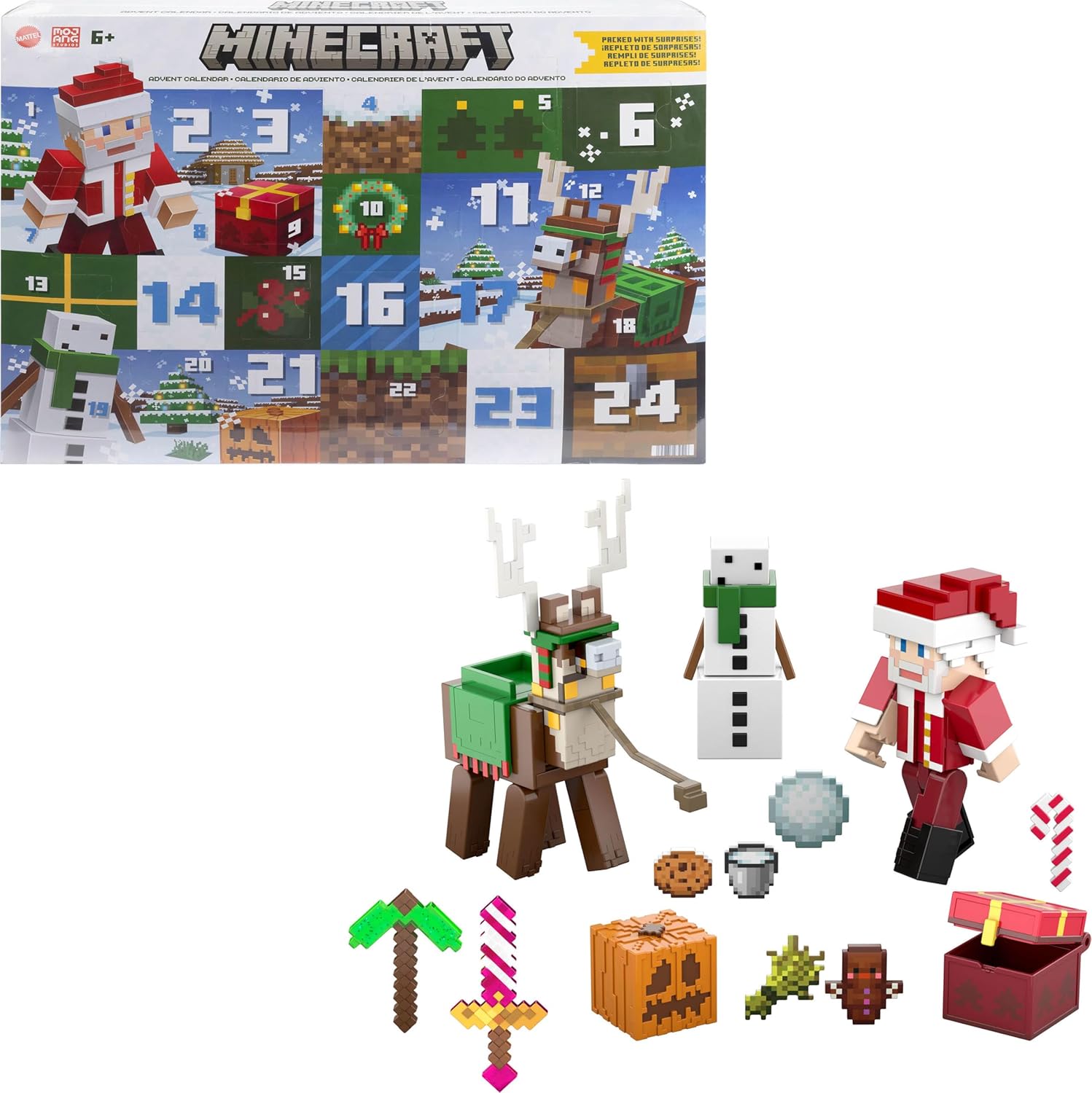 MINECRAFT FIGURA DE ACCIÓN CALENDARIO ADVIENTO HXM86