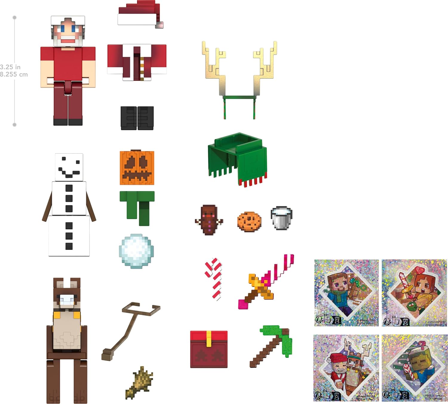MINECRAFT FIGURA DE ACCIÓN CALENDARIO ADVIENTO HXM86